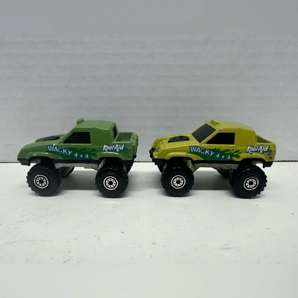 Lot of 2 Wacky 4x4 Green Kool-Aid Hotwheels